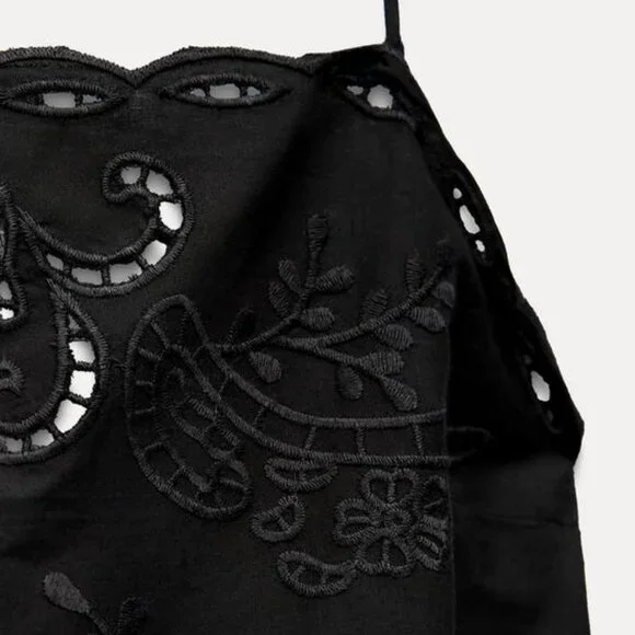 Zara EMBROIDERED DRESS ZW COLLECTION - Picture 10 of 11